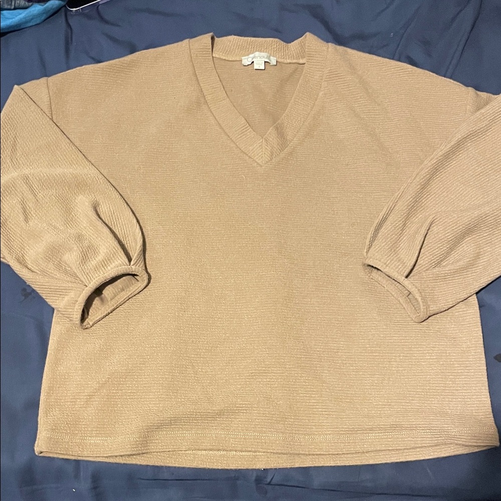 Chenault Beige Knit Top